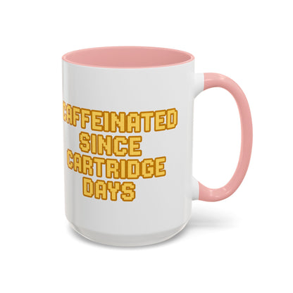 Caffeinated Nostalgia Coffee Mug, Retro Gamer Mug, Gift for Gamers, Fun Coffee Cup, Unique Kitchenware, Video Game Enthusiast