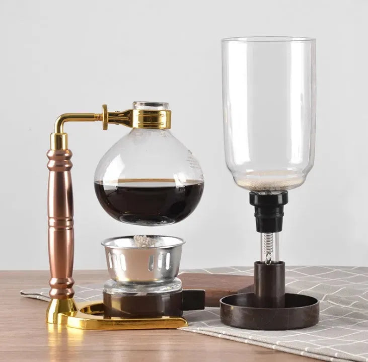 Siphon Coffee Maker Tea Pot Vacuum Coffeemaker Glass Machine - Mug World