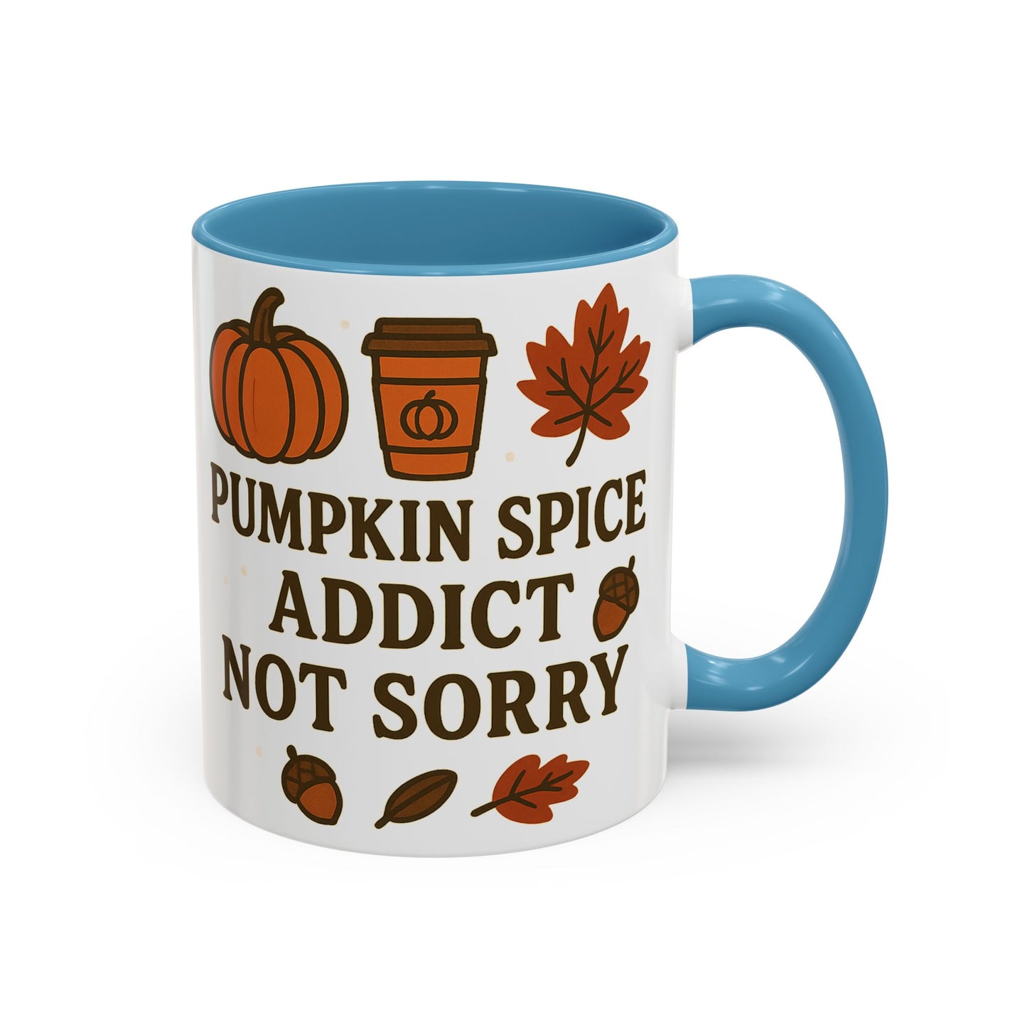 Pumpkin Spice Addict Coffee Mug, Cozy Fall Gift for Coffee Lovers, Autumn Decor, Cute Mug for Thanksgiving