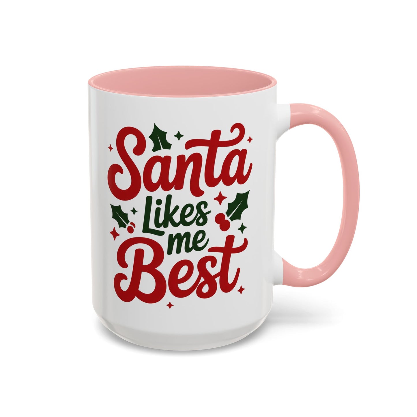 Santa Likes Me Best, Winter Decor, Gift for Coffee Lovers, Unique Present