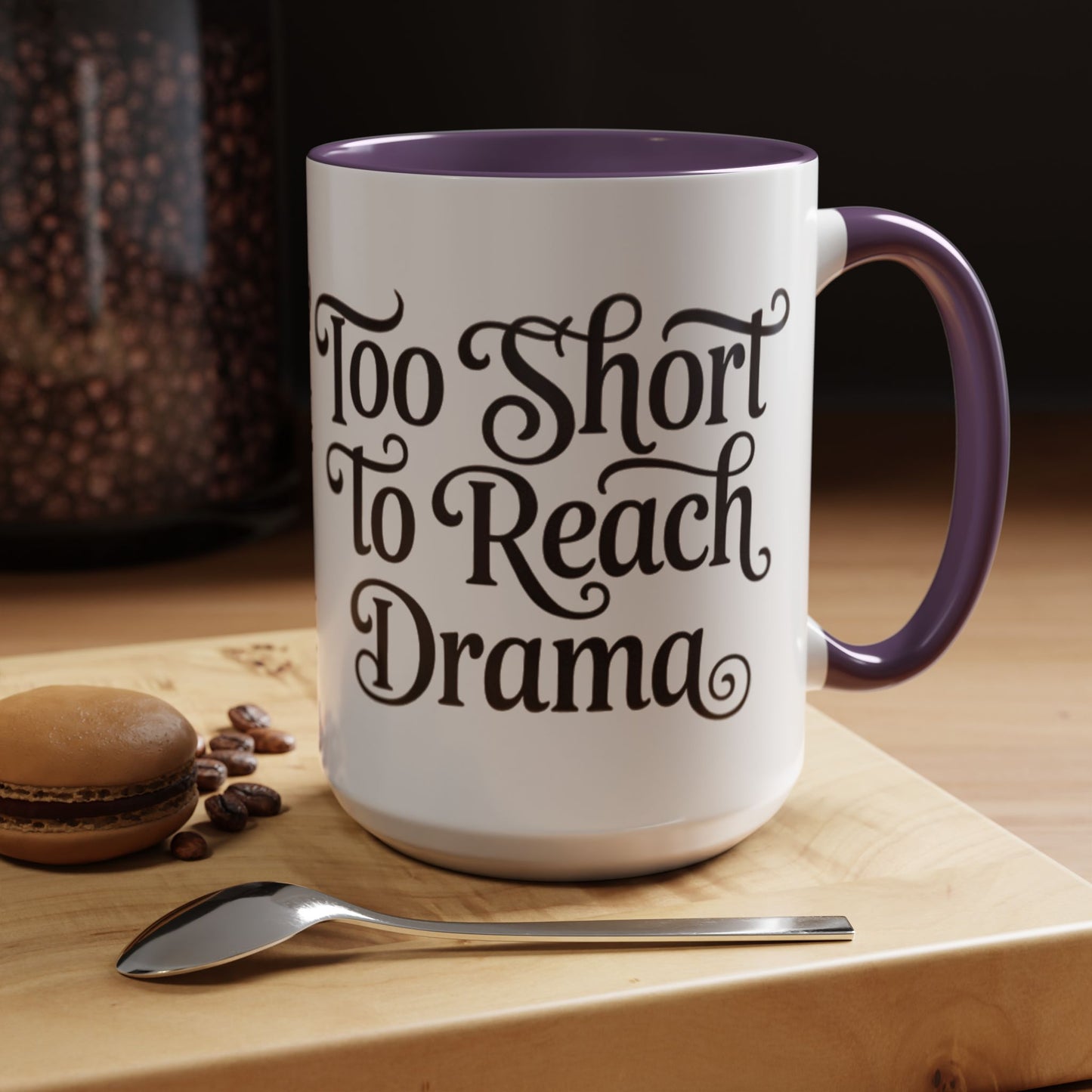 Drama-Free Accent Coffee Mug, Funny Gift, Coffee Lover Mug, Unique Office Mug, Relaxation Mug