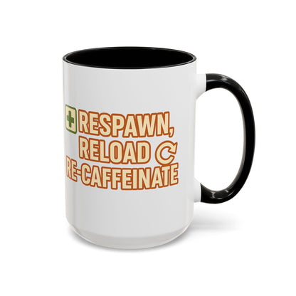 Respawn, Reload, Re-Caffeinate, Perfect Gift for Gamers, Fun Office Cup, Video Game Lover Mug, Birthday Present, [...]
