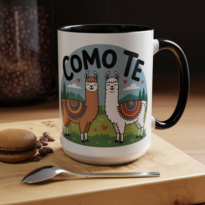 Como Te Llama Love Coffee Mug, Fun Animal Mug