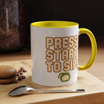 Press Start to Sip, Unique Gift for Gamers, Fun Birthday Present, Video Game Decor, Geeky Kitchenware