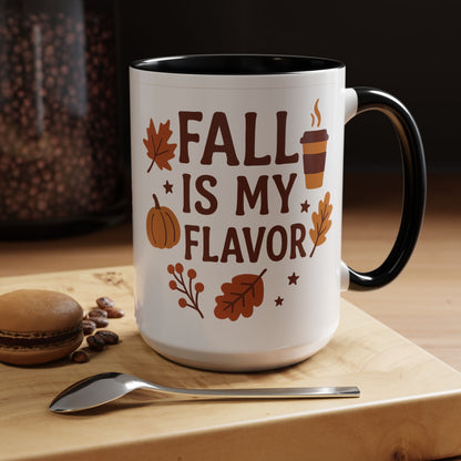 Fall Is My Flavor-Themed Coffee Mug, Cozy Autumn Vibes, Perfect Gift for Fall Lovers, Seasonal Mug