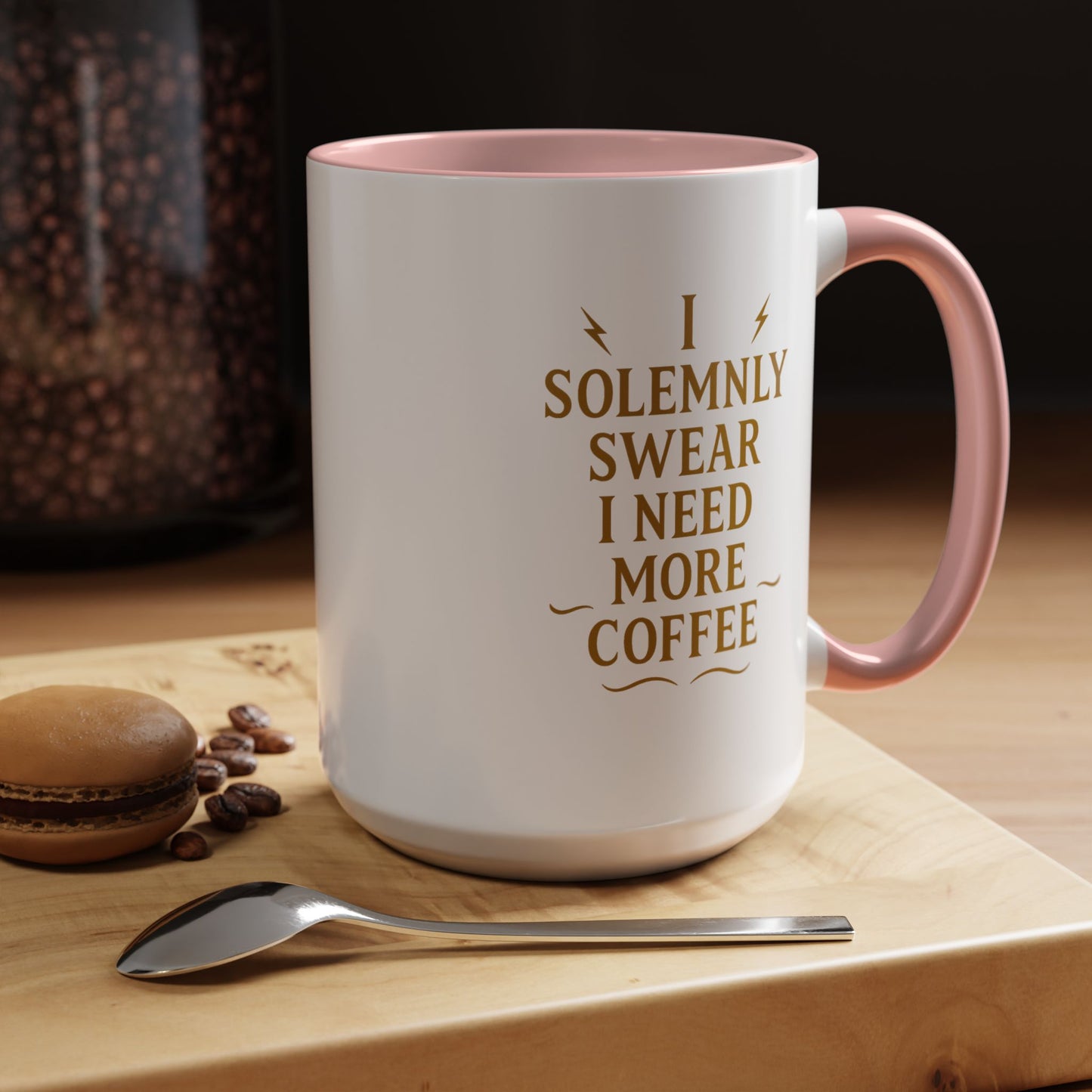 Funny Coffee Mug, I Solemnly Swear I Need More Coffee, Gift for Coffee Lovers, Office Humor, Motivational Mug