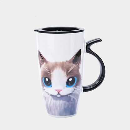 Big Eyes Cat Cartoon Ceramic mug