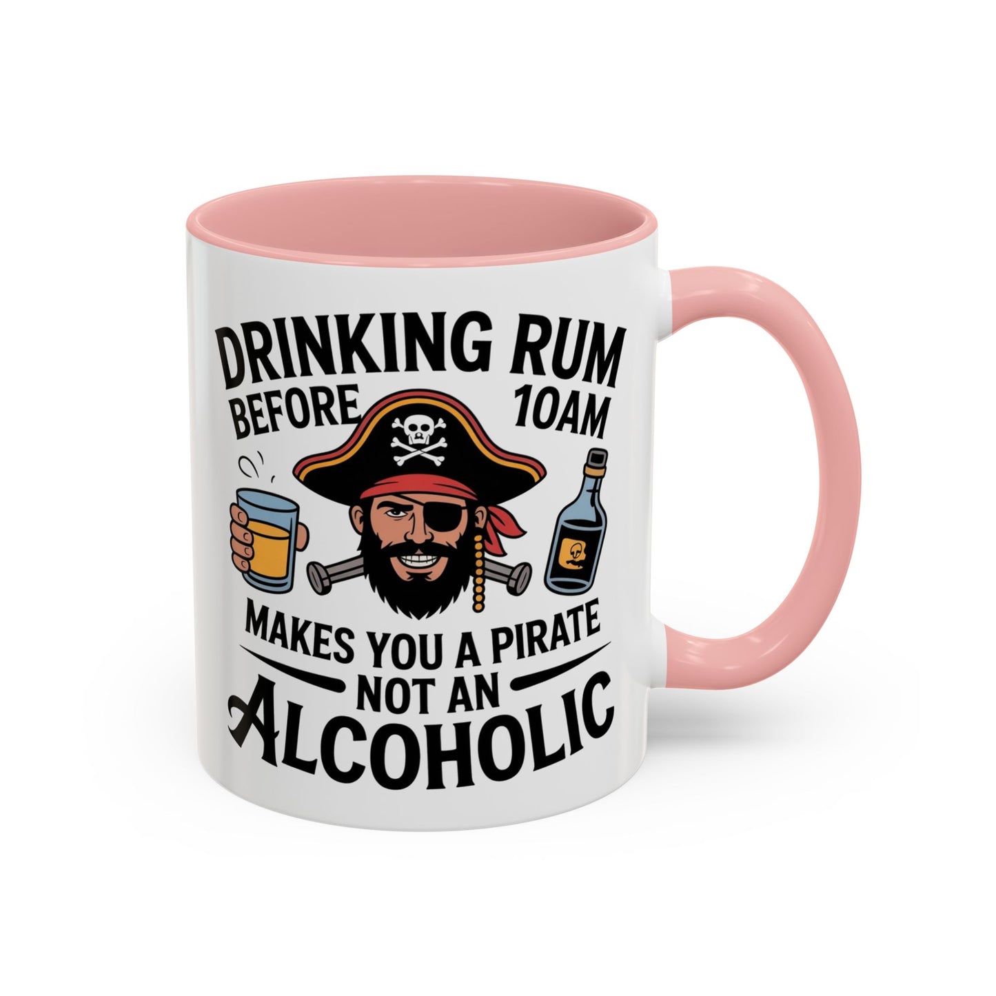 Pirate-Themed Coffee Mug, Fun Gift for Rum Lovers, Perfect for Pirate Parties, Nautical Decor, Unique Holiday Present