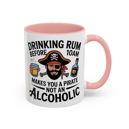 Pirate-Themed Coffee Mug, Fun Gift for Rum Lovers, Perfect for Pirate Parties, Nautical Decor, Unique Holiday Present