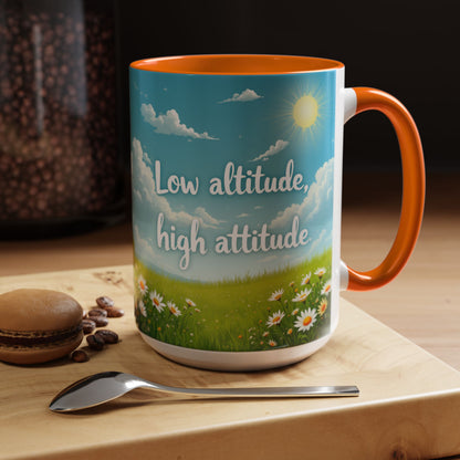 Low Altitude, High Attitude | Motivational Gift for Coffee Lovers, Nature Enthusiasts, Office Decor, [...]