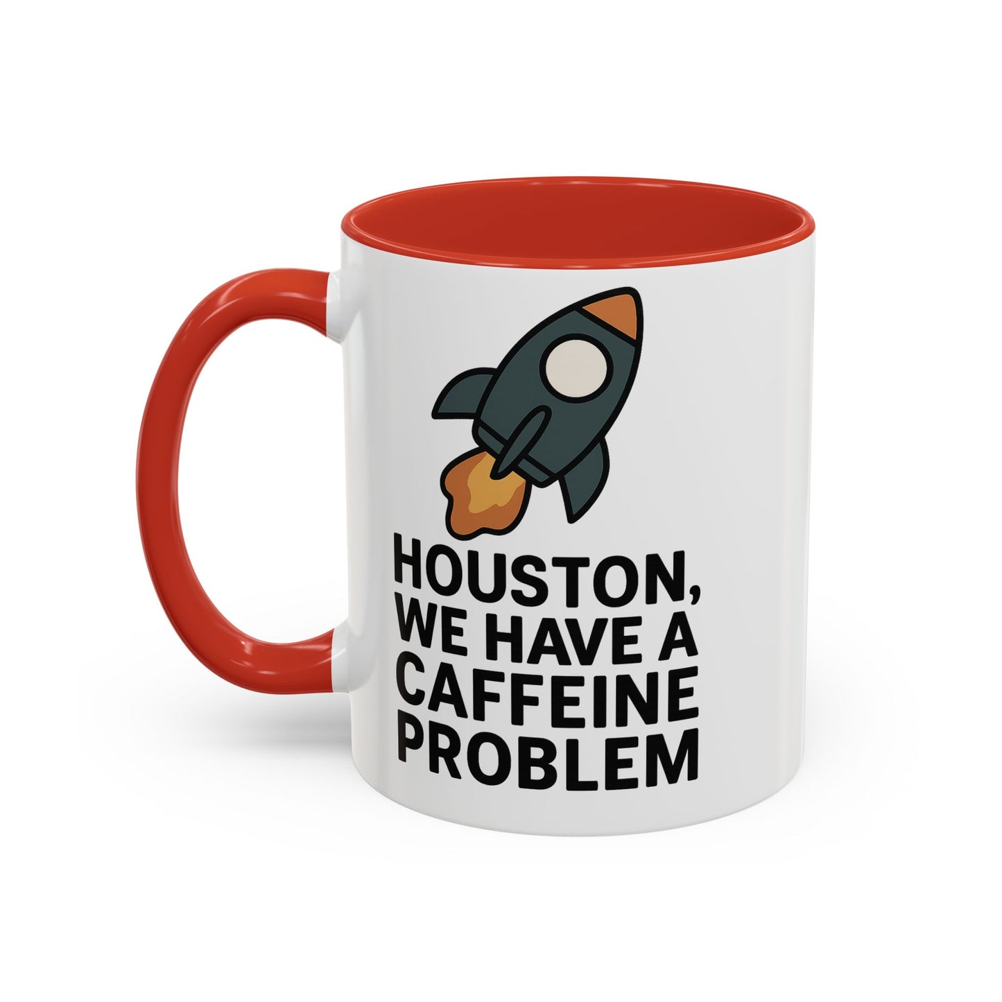 Houston We Have a Caffeine Problem Mug - Funny Coffee Cup for Space Lovers, Gift for Astronauts, Unique Kitchen Decor, Humor Mug