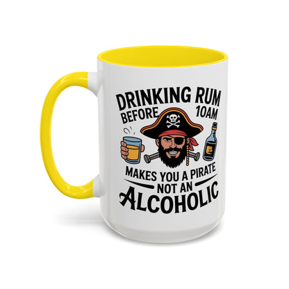 Pirate-Themed Coffee Mug, Fun Gift for Rum Lovers, Perfect for Pirate Parties, Nautical Decor, Unique Holiday Present