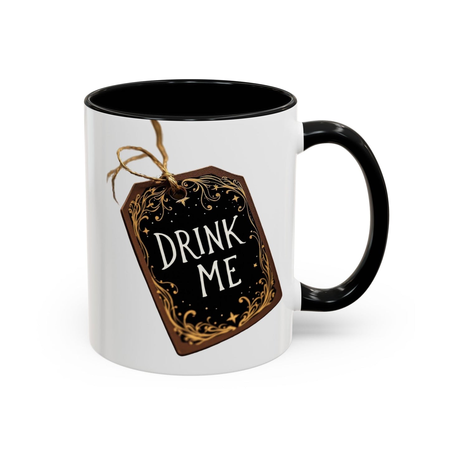 Whimsical Drink Me Coffee Mug - Enchanting Accent Cup for Tea Lovers