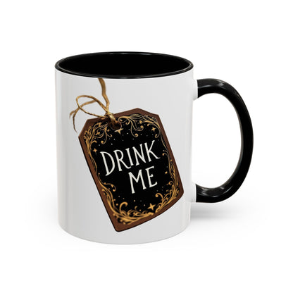 Whimsical Drink Me Coffee Mug - Enchanting Accent Cup for Tea Lovers