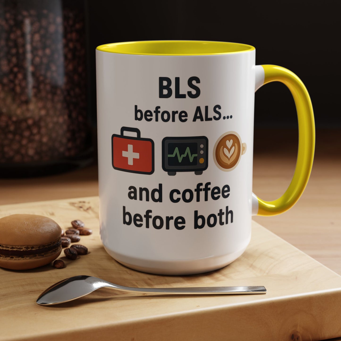 BLS before ALS and Coffee before Both - Perfect Gift for Paramedics, Nurses, and Healthcare Workers, Fun Office Mug