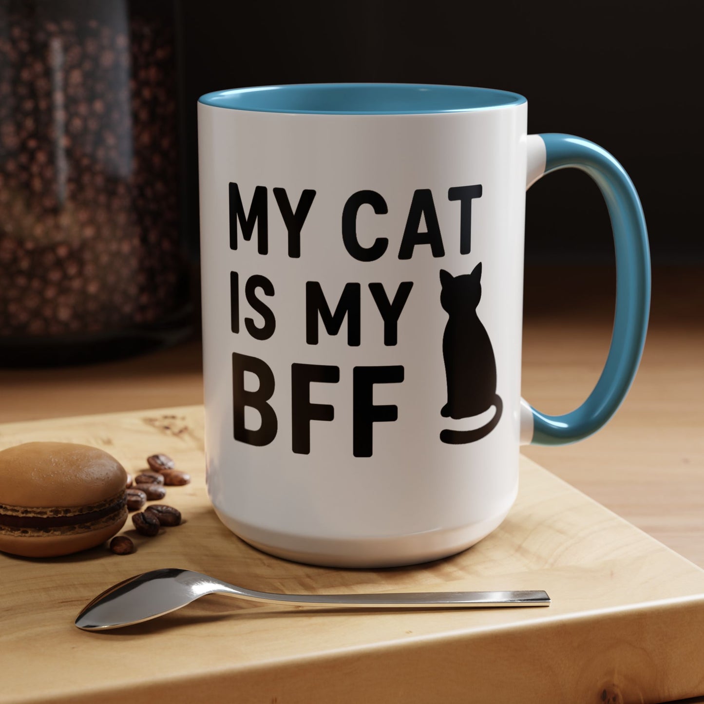 My Cat is My BFF - Perfect Gift for Pet Owners, Funny Pet Mug, Unique Cat Gifts, Cat Mom Mug, Animal Lover's Mug