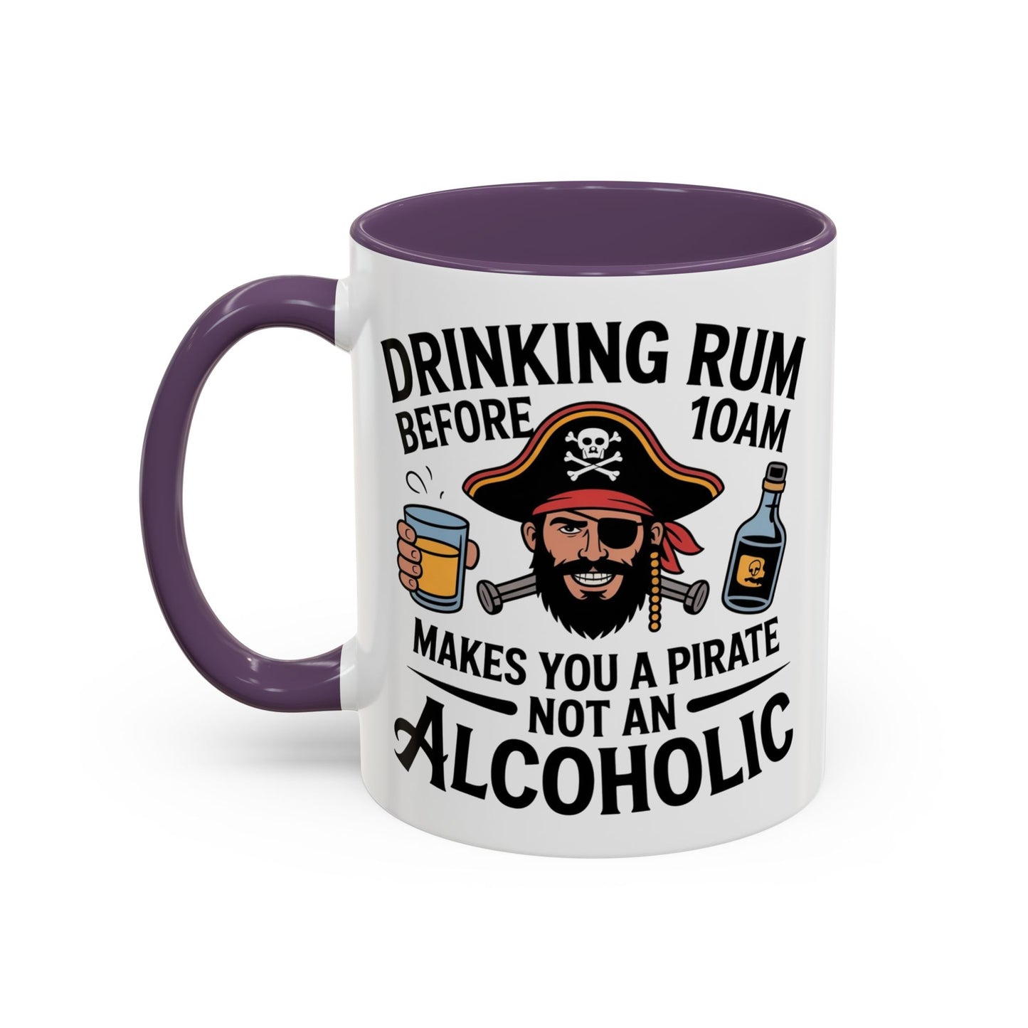 Pirate-Themed Coffee Mug, Fun Gift for Rum Lovers, Perfect for Pirate Parties, Nautical Decor, Unique Holiday Present