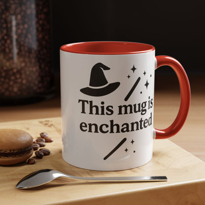 Enchanted Witch Coffee Mug, Magical Mug Gift, Halloween Decor, Witchcraft Mug, Coffee Lover Gift, Enchanted Design