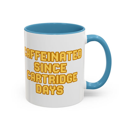 Caffeinated Nostalgia Coffee Mug, Retro Gamer Mug, Gift for Gamers, Fun Coffee Cup, Unique Kitchenware, Video Game Enthusiast