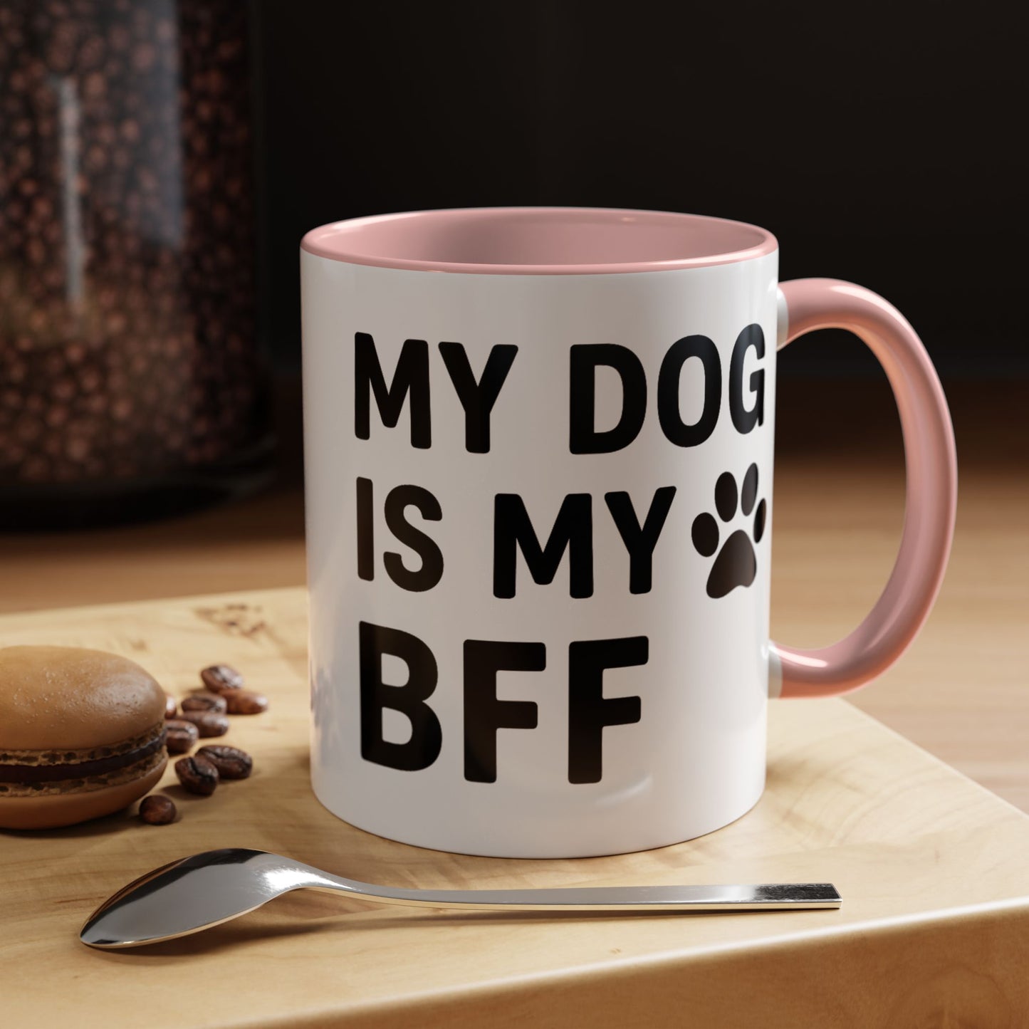 My Dog is My BFF, Pet Owner Gift, Animal Lover Mug, Cute Dog Theme, Personalized Pet Mug