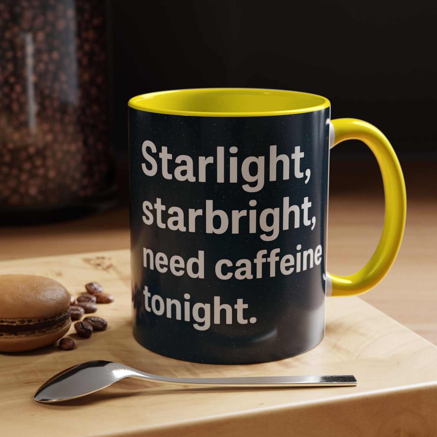 Starlight Caffeine Coffee Mug | Perfect for Coffee Lovers, Gift for Friends, Night Owl, Magical Mugs, Funny Cup