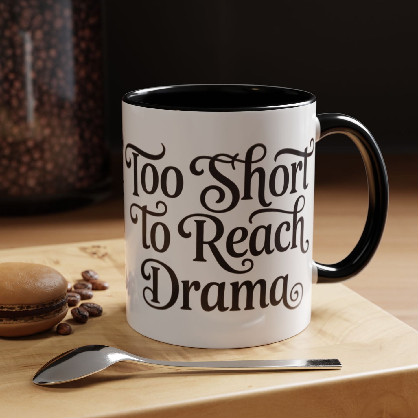 Drama-Free Accent Coffee Mug, Funny Gift, Coffee Lover Mug, Unique Office Mug, Relaxation Mug