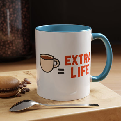 Coffee Extra Life Design, Unique Kitchen Decor, Birthday or Holiday Gift