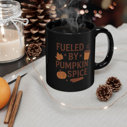 Fueled by Pumpkin Spice Coffee Lover Gift, Fall Decor, Autumn Mug, Halloween Gift, Coffee Mug