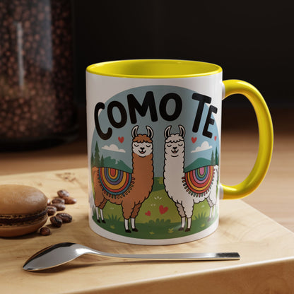 Como Te Llama Love Coffee Mug, Fun Animal Mug