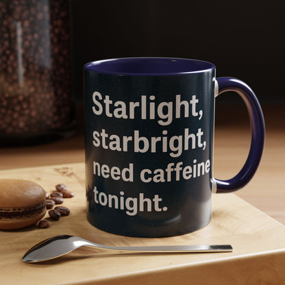 Starlight Caffeine Coffee Mug | Perfect for Coffee Lovers, Gift for Friends, Night Owl, Magical Mugs, Funny Cup