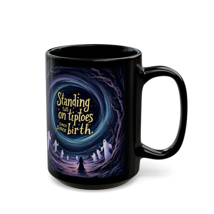 Standing on tiptoe Halloween Gift, Ghost Mug, Witchcraft Enthusiast, Home Decor, Unique Tea Cup