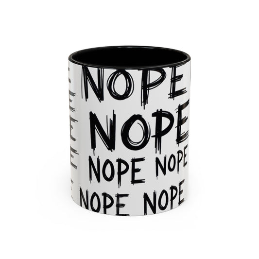 Sassy NOPE Coffee Mug: Funny Gift for Friends, Office Humor