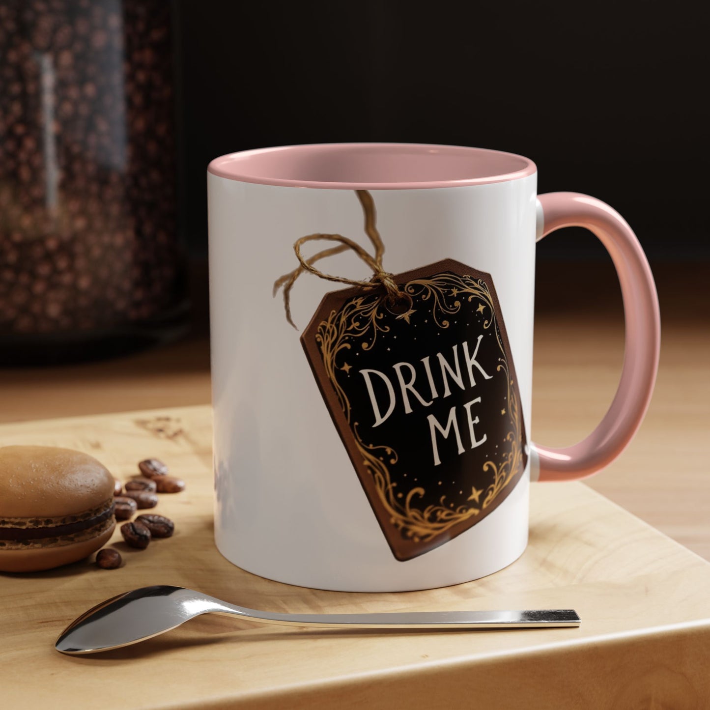 Whimsical Drink Me Coffee Mug - Enchanting Accent Cup for Tea Lovers
