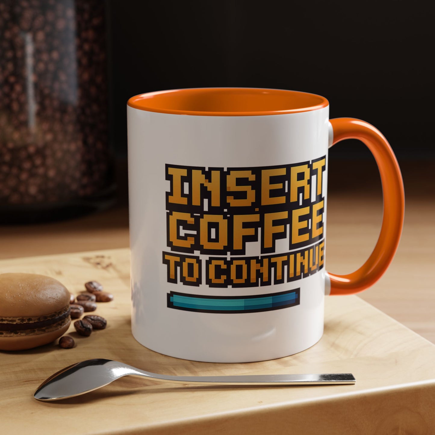 Insert Coffee to Continue, Gift for Tech Lovers, Office Desk Decor, Video Game Mug
