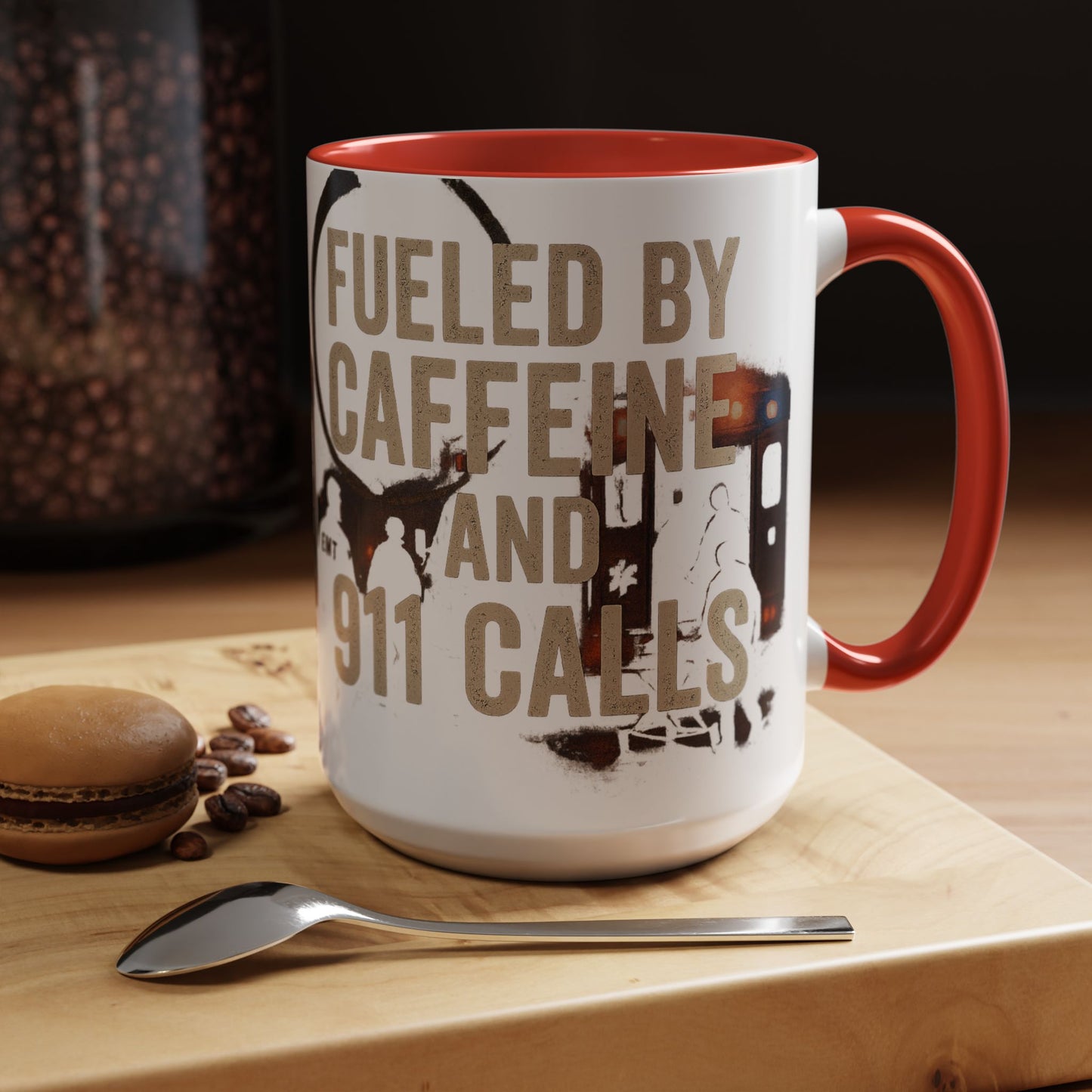 Fueled By Caffeine and 911 Calls – Perfect Gift for EMTs, Nurses, and First Responders