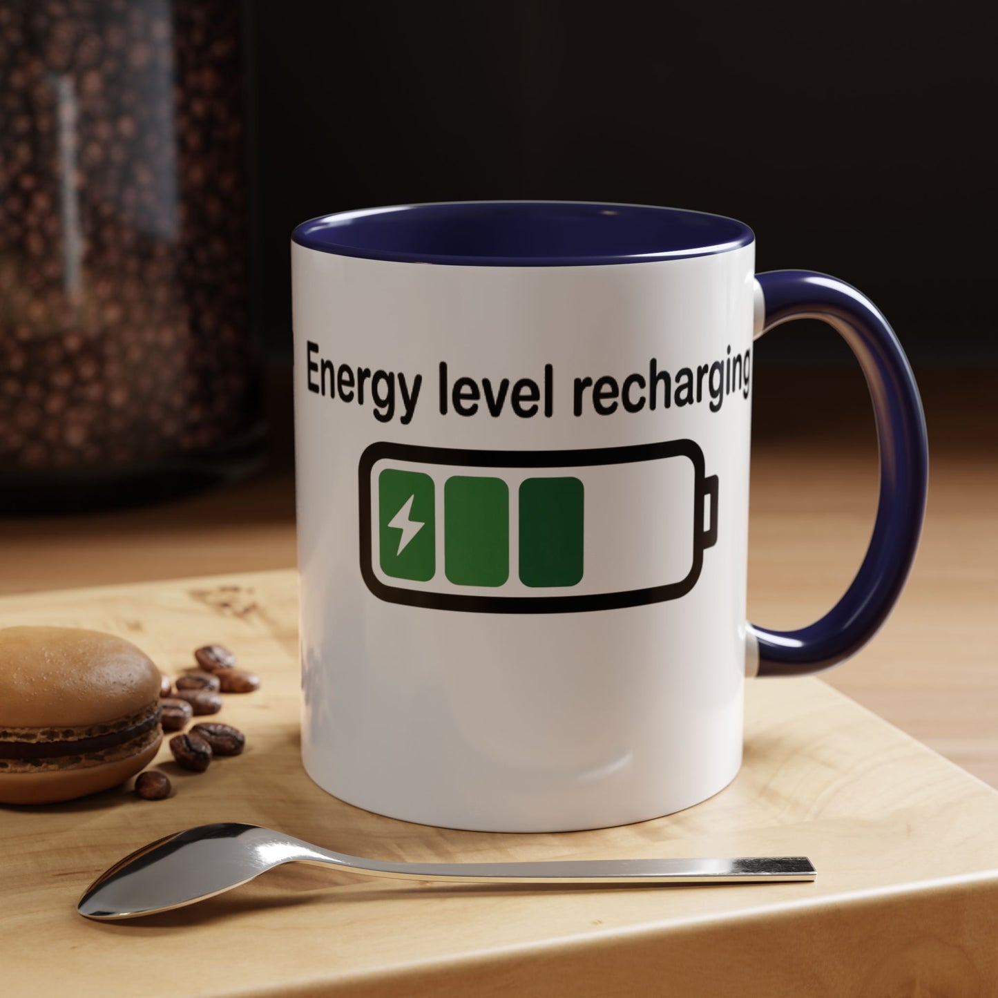 Recharge Your Energy Level, Gift for Tech Lovers, Office Desk Essential, Fun Quote Mug, Unique [...]