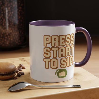 Press Start to Sip, Unique Gift for Gamers, Fun Birthday Present, Video Game Decor, Geeky Kitchenware